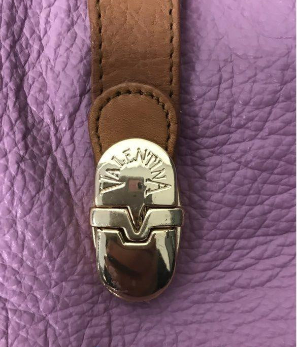 Valentina Pink Lavender Pebbled Leather Crossbody Bag | Soft Leather Bucket-Style Shoulder Purse