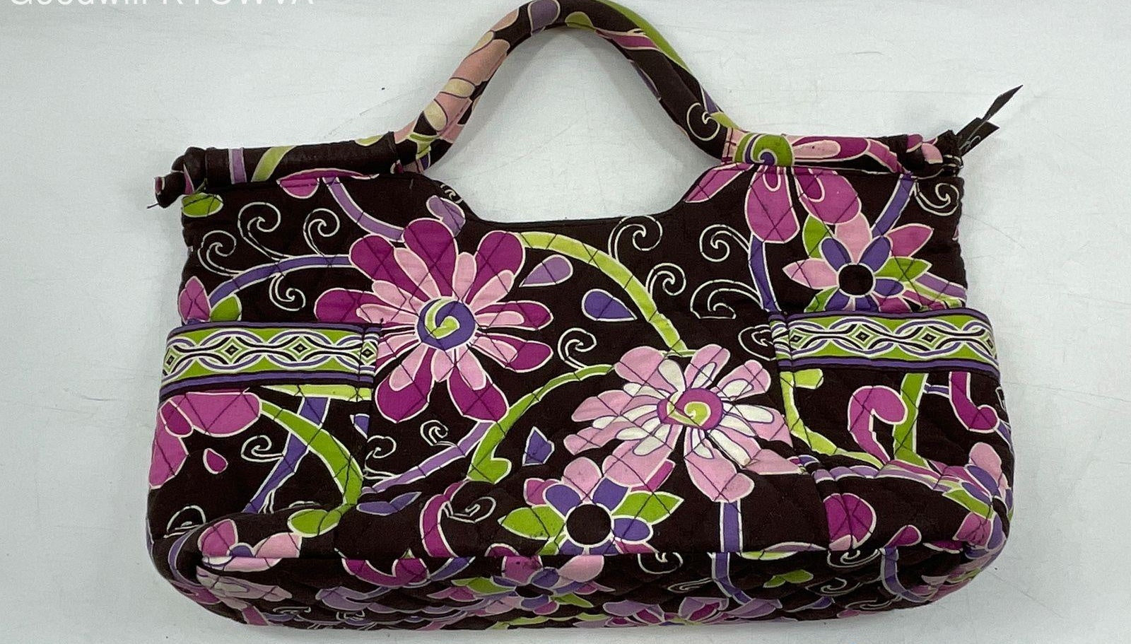 Vera Bradley Floral Quilted Shoulder Bag with Matching Wallet