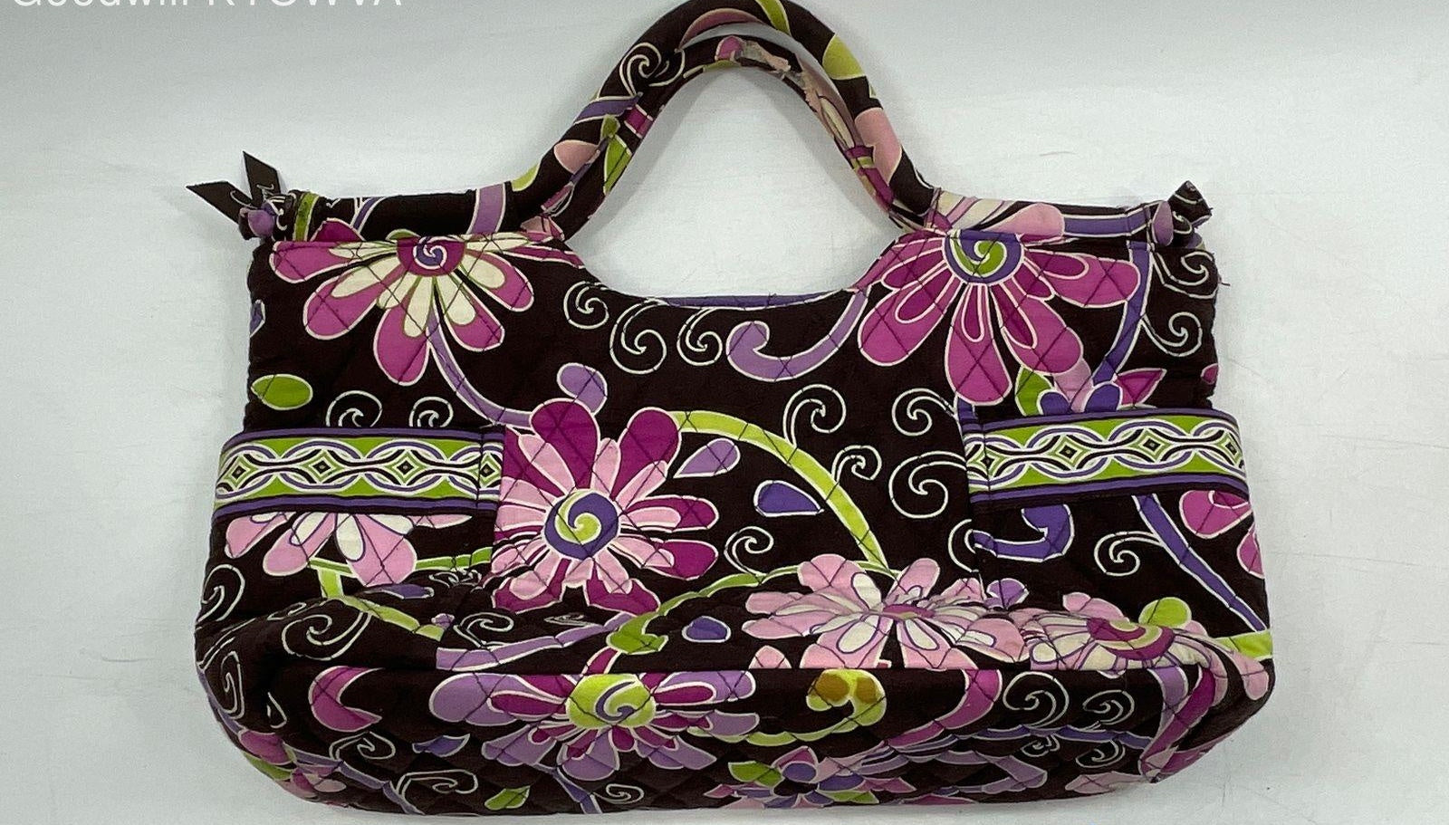 Vera Bradley Floral Quilted Shoulder Bag with Matching Wallet