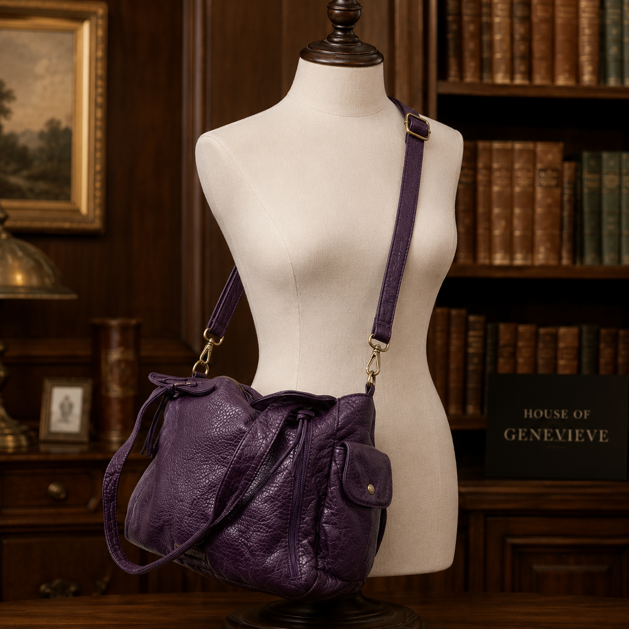 Montana West Purple Vegan Leather Satchel