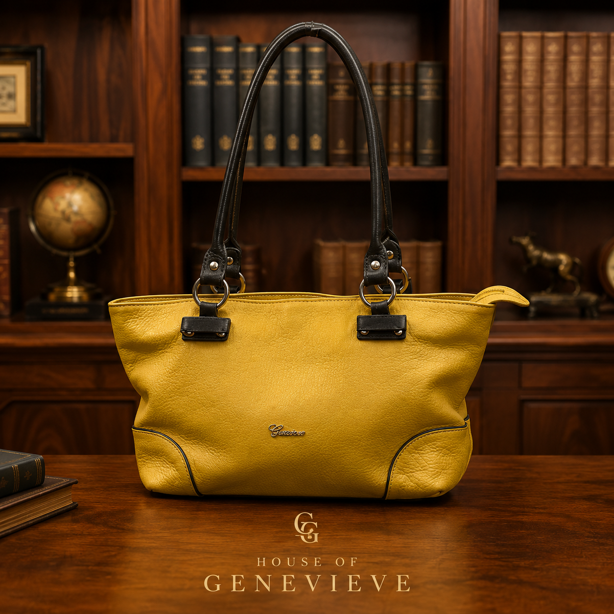 Cristina Sunflower Yellow Leather Tote