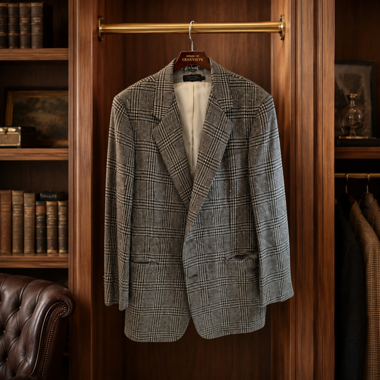 Vintage Brooks Brothers Men's Glen Plaid Tweed Sport Coat