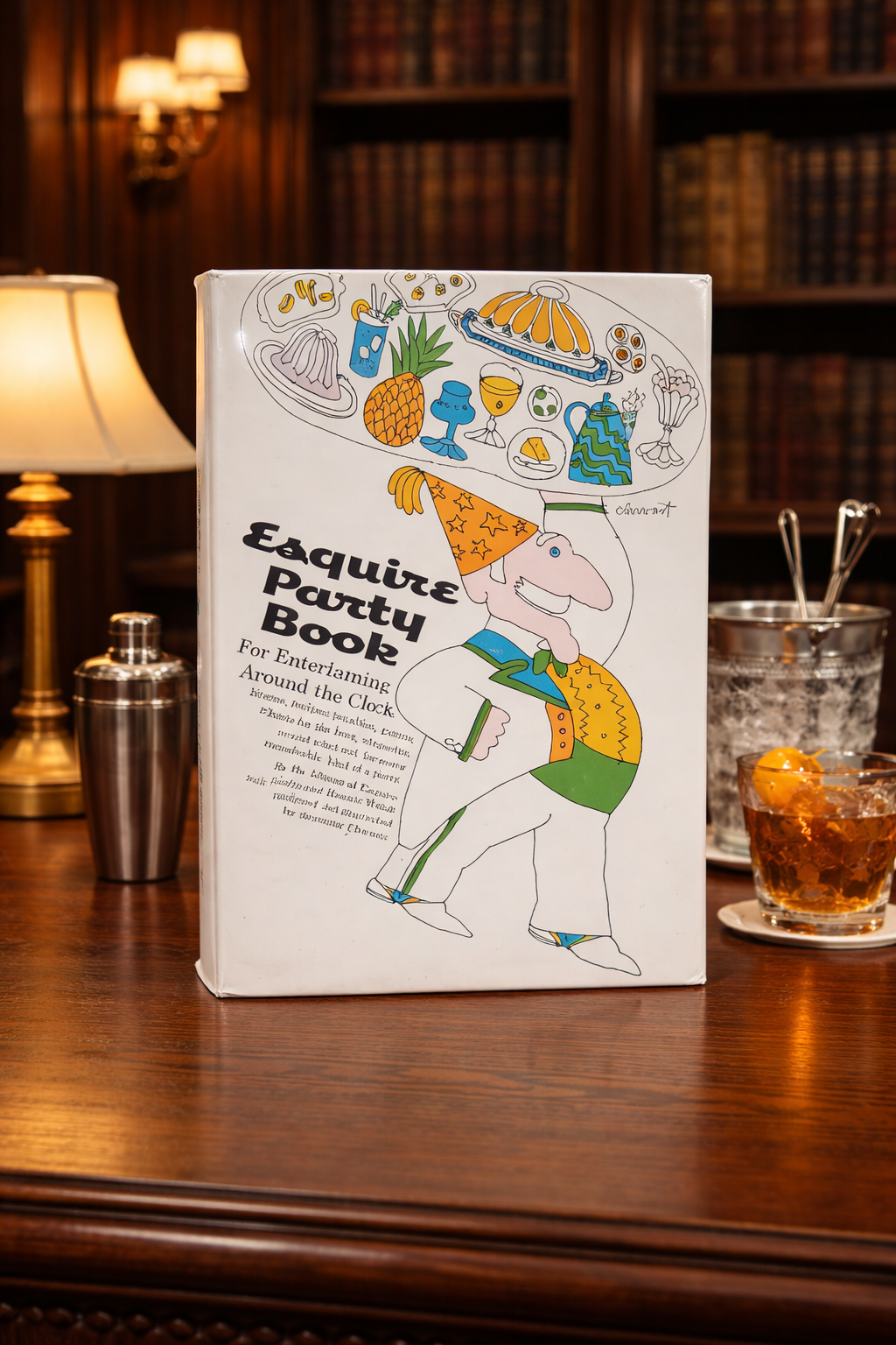 Esquire Party Book Later Printing Seymour Chwast Illustrated Hardcover with Dust Jacket