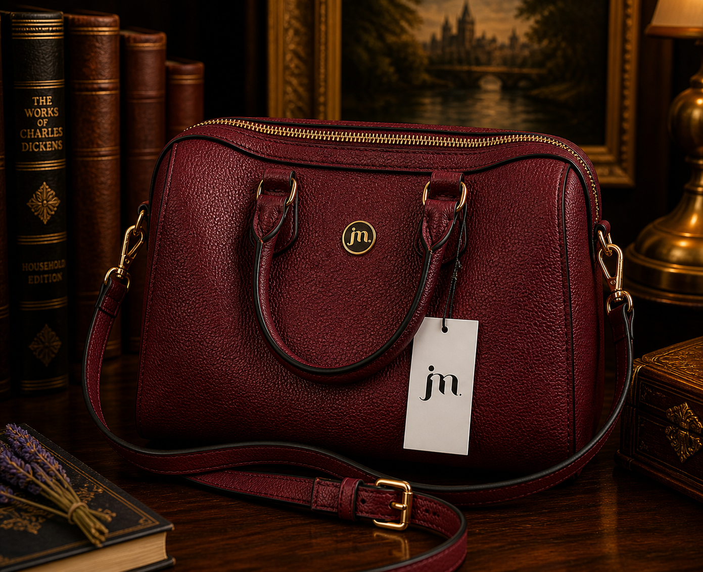 Jessica Moore Berry Venture Satchel Bag New With Tags