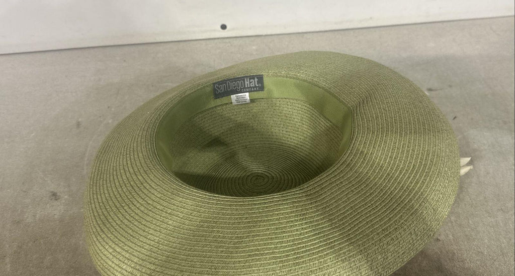 San Diego Hat Company Green Hat with Floral Band