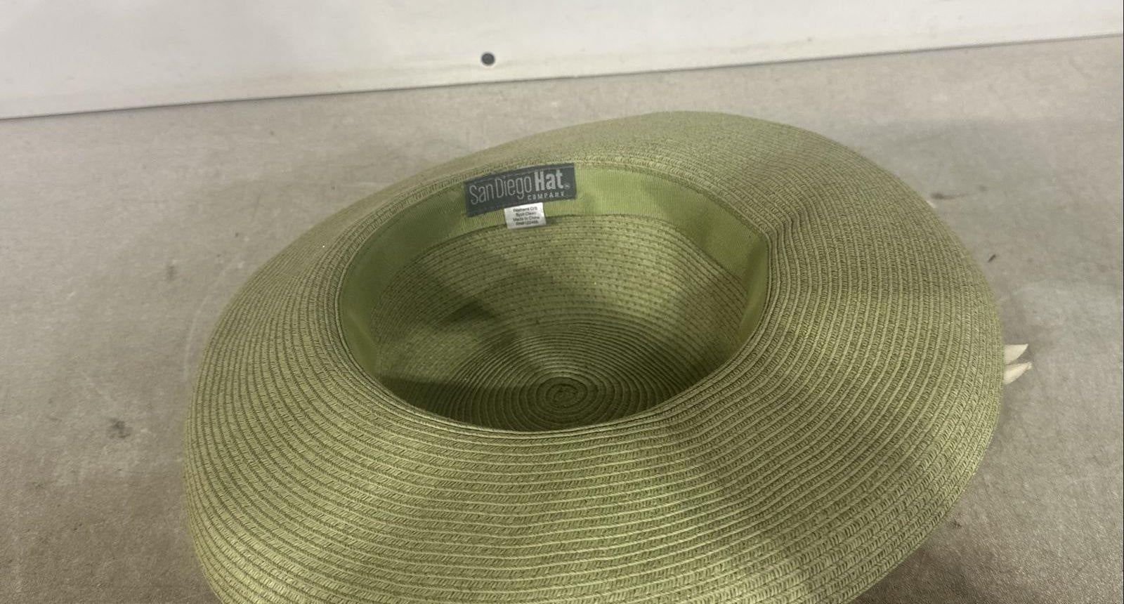 San Diego Hat Company Green Hat with Floral Band