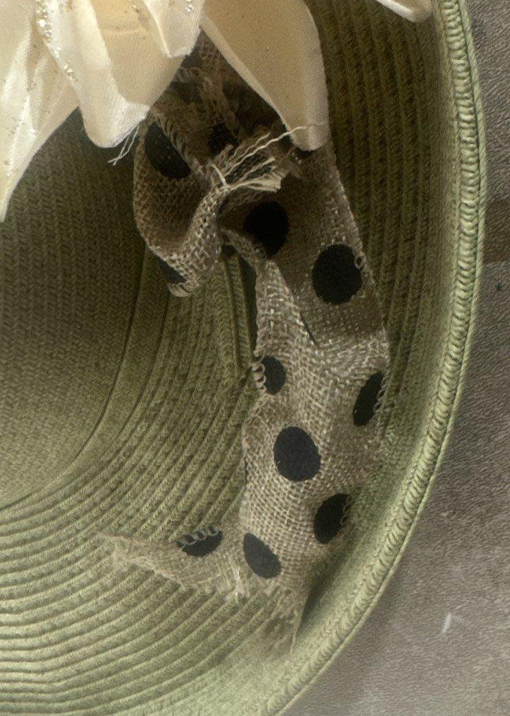 San Diego Hat Company Green Hat with Floral Band