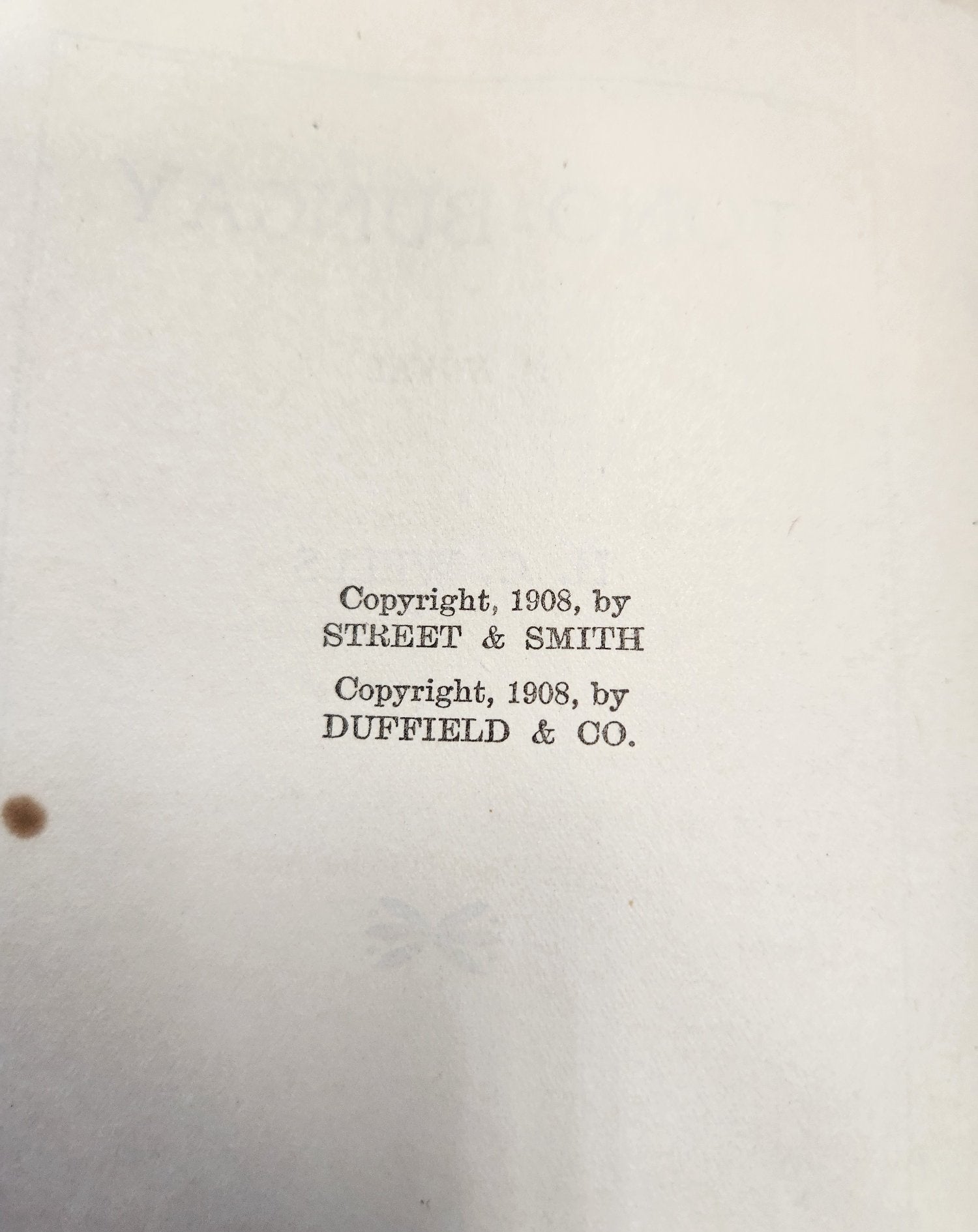 1908 Tono-Bungay H.G. Wells Grosset & Dunlap Hardcover