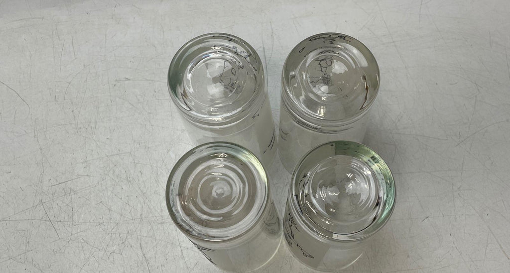 Vintage William Box Mid Century Humor Highball Glasses Set of 4