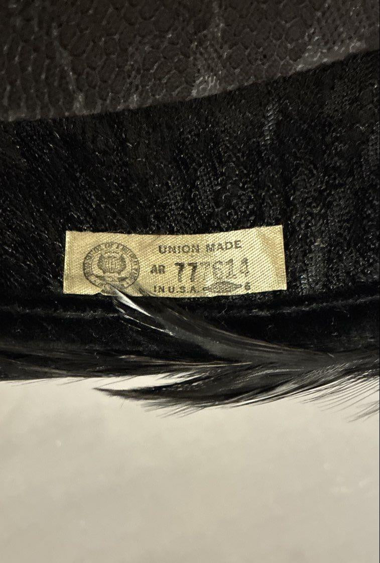 Vintage Black Feathered Cocktail Hat