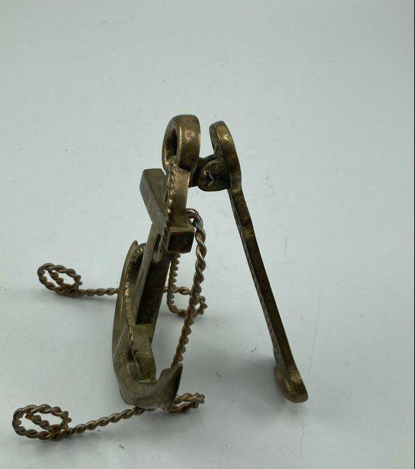 Antique Brass-Tone Anchor Shaped Bottle Opener