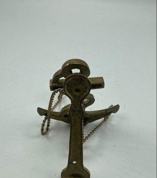 Antique Brass-Tone Anchor Shaped Bottle Opener