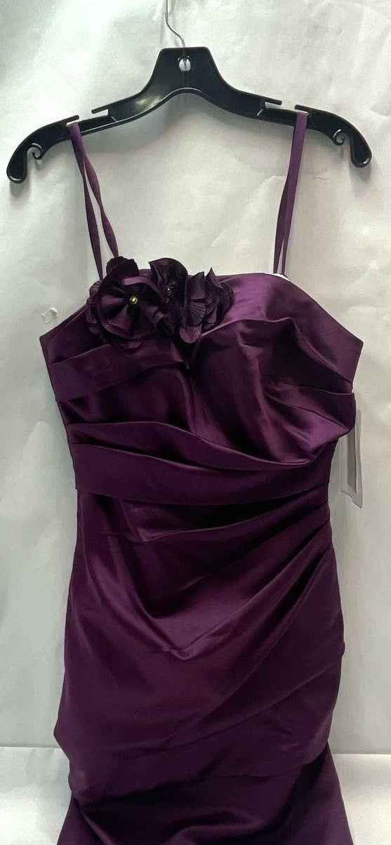 Da Vinci Aubergine Purple Strapless Formal Dress Size 10