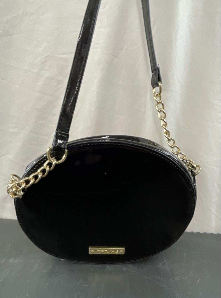 Betsey Johnson Vampire Glitter Lips Crossbody Bag