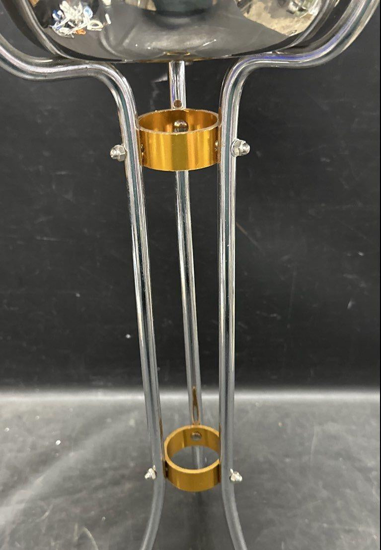 Chrome Ice Bucket with Floor Stand, 2-Piece Set
