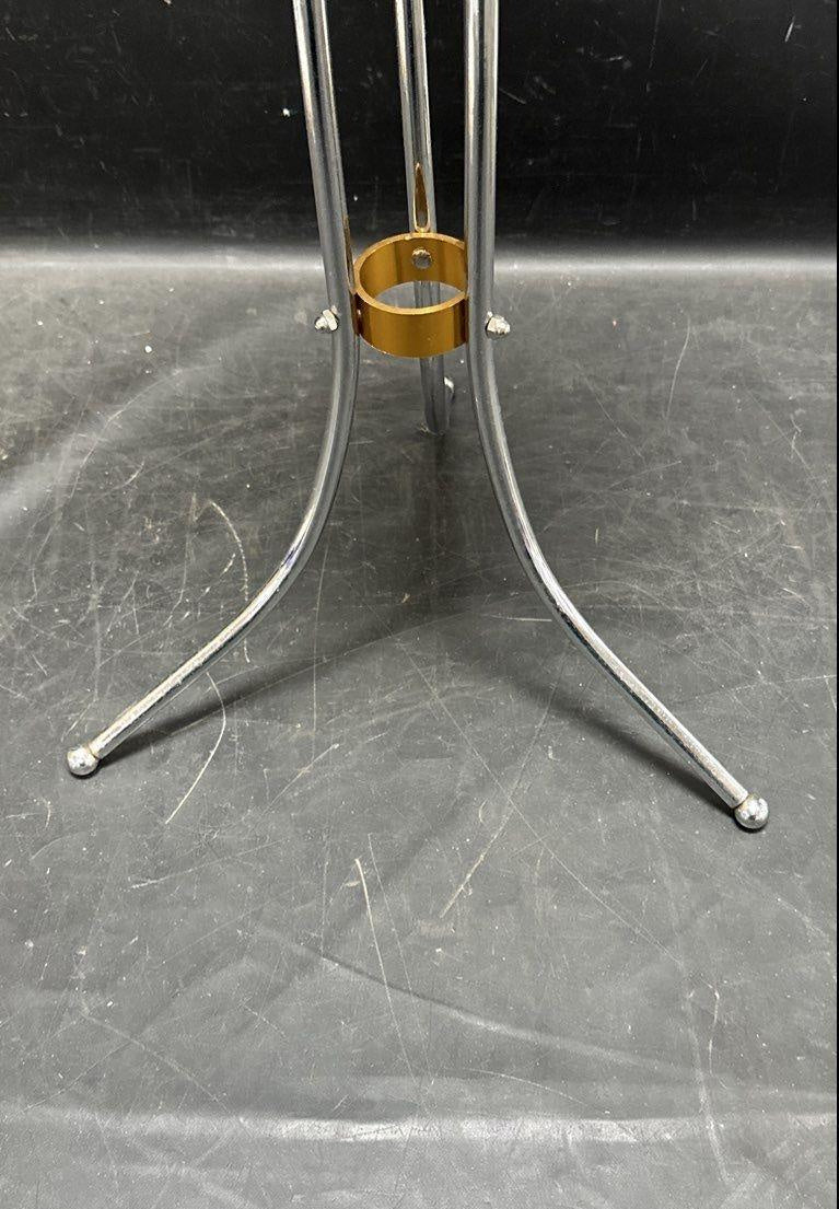 Chrome Ice Bucket with Floor Stand, 2-Piece Set