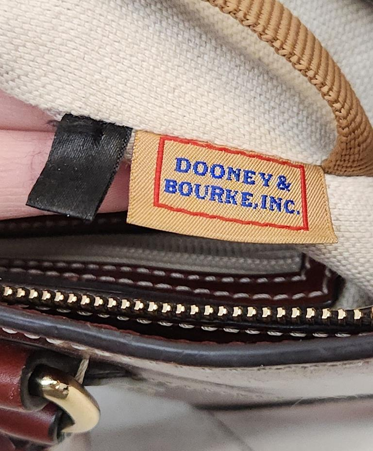 Dooney & Bourke Smooth Leather Satchel with Crossbody Strap