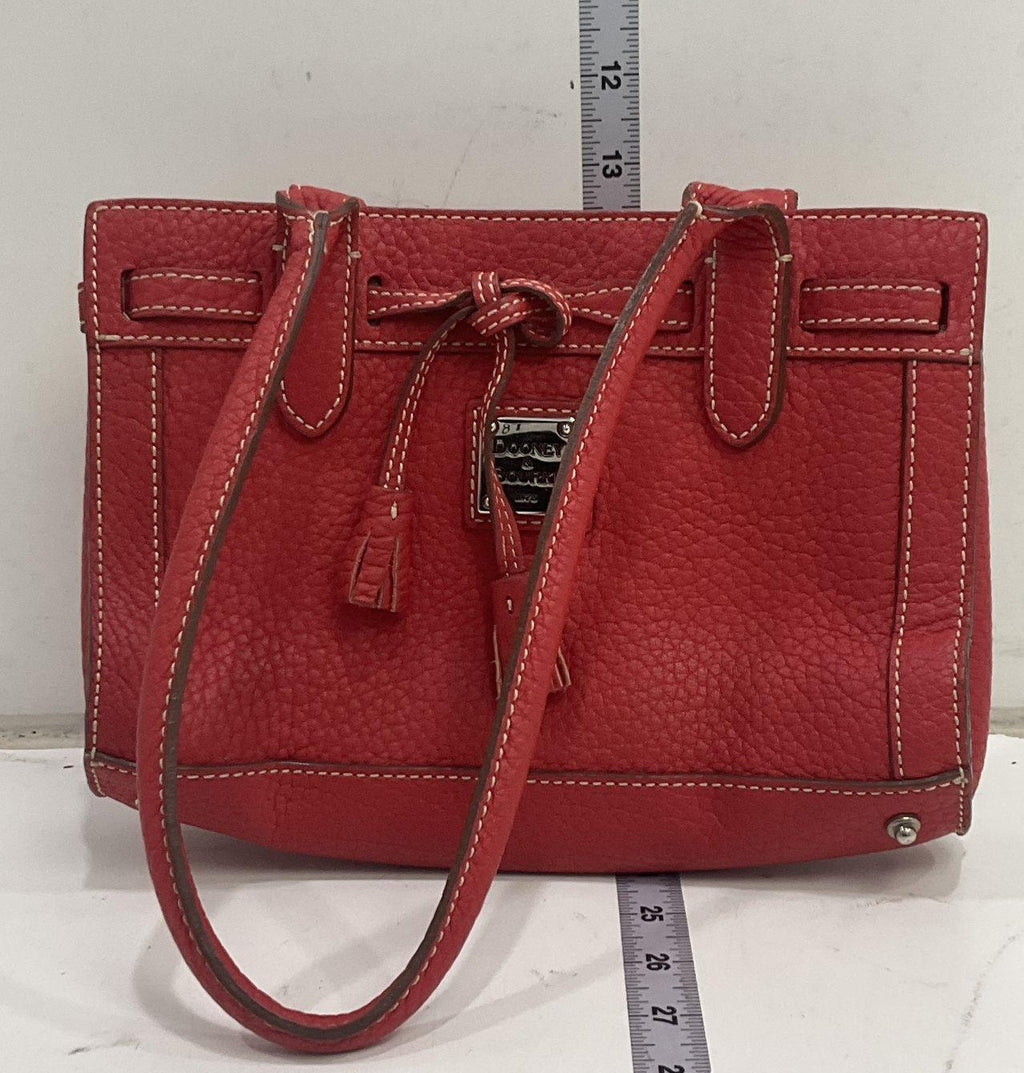 Dooney & Bourke Red Pebbled Leather Satchel