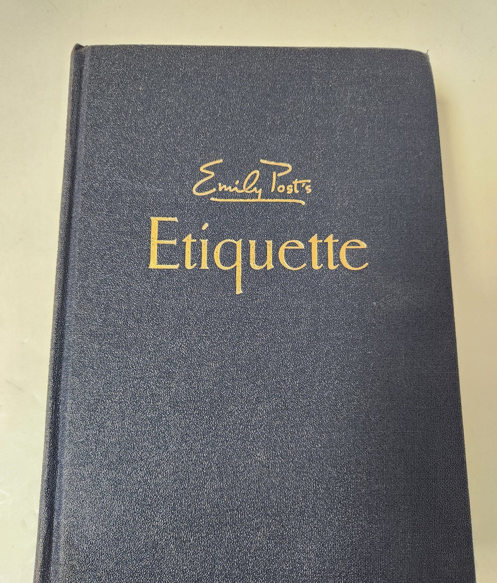 Emily Post's Etiquette Ninth Edition 1955 Hardcover Vintage Guide