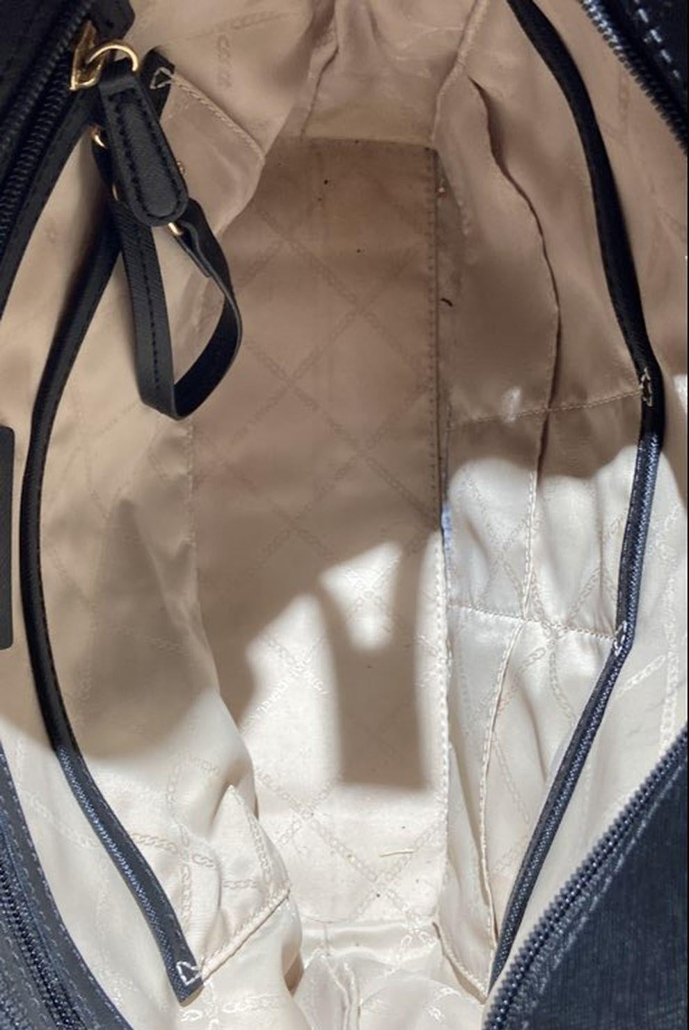 Michael Kors Red Tote Bag with Black Trim