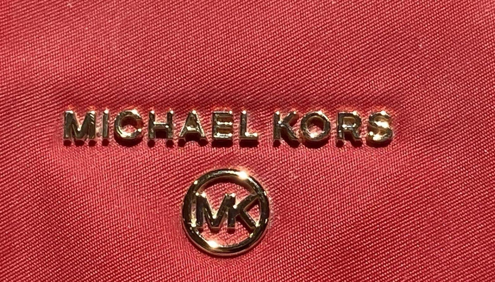 Michael Kors Red Tote Bag with Black Trim