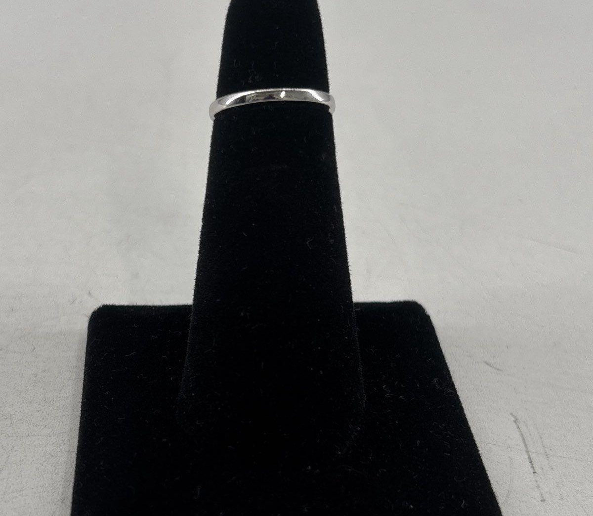925 Sterling Silver Moissanite Three-Stone Cocktail Ring, Size 4