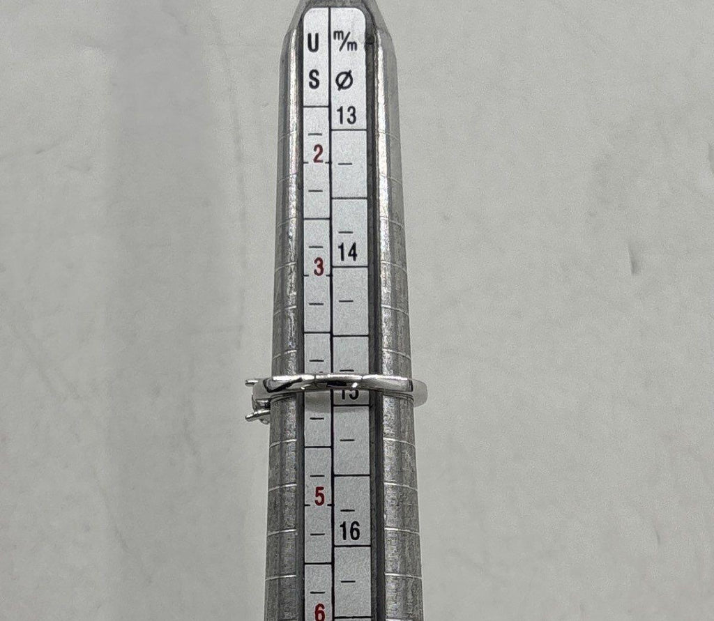 925 Sterling Silver Moissanite Three-Stone Cocktail Ring, Size 4