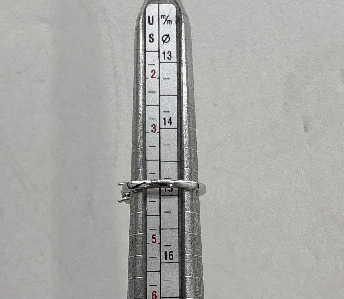 925 Sterling Silver Moissanite Three-Stone Cocktail Ring, Size 4