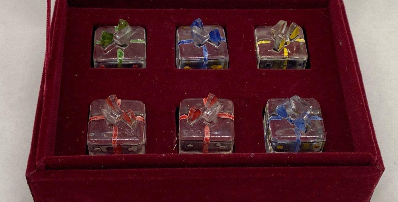 Lot Of Godinger Gift Box Card Holders
