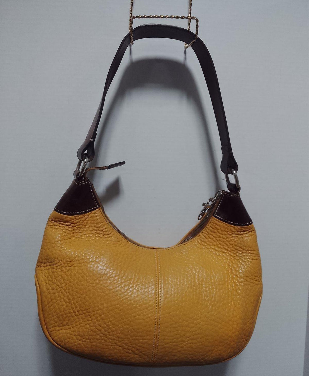Dooney & Bourke Yellow Brown Shoulder Bag