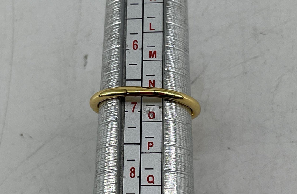 800 Vermeil CZ Ring Size 6.75, 3.4g