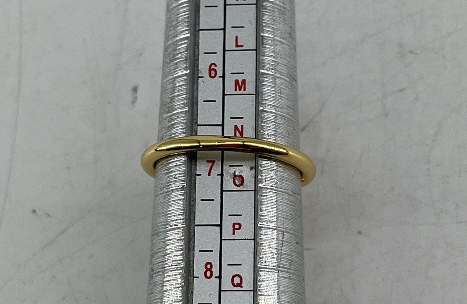 800 Vermeil CZ Ring Size 6.75, 3.4g