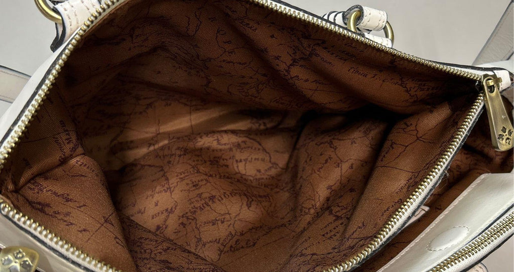 Patricia Nash White Cortona Woven Tote Limited Edition