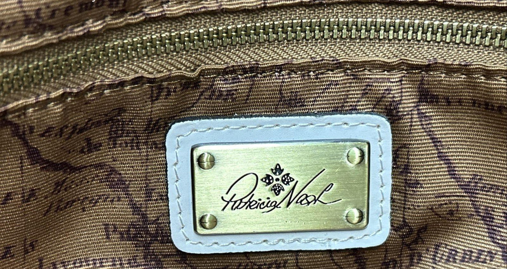 Patricia Nash White Cortona Woven Tote Limited Edition