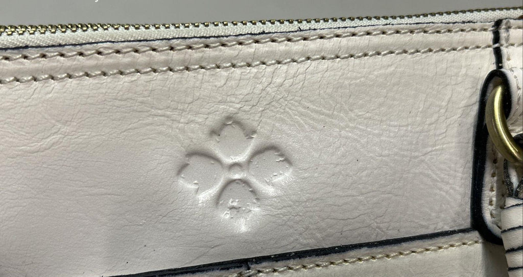 Patricia Nash White Cortona Woven Tote Limited Edition