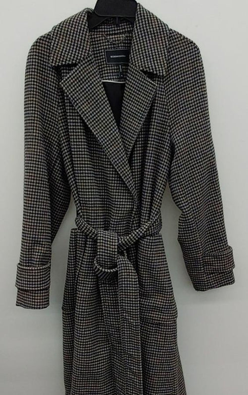 BCBGMAXAZRIA Women's Multicolor Long Trench Coat Size M