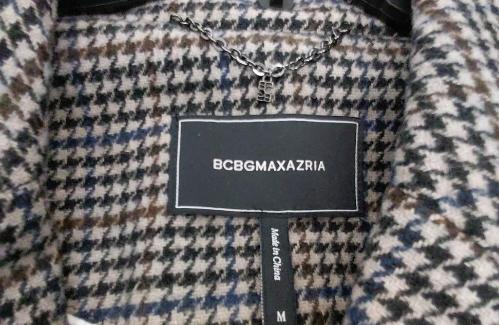 BCBGMAXAZRIA Women's Multicolor Long Trench Coat Size M