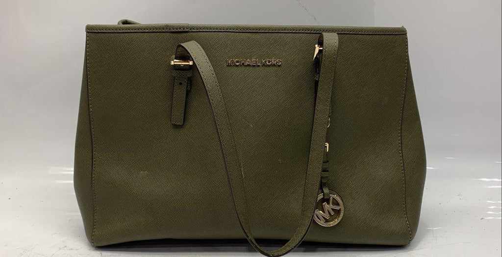 MICHAEL Michael Kors Olive Green Jet Set Travel Tote Bag