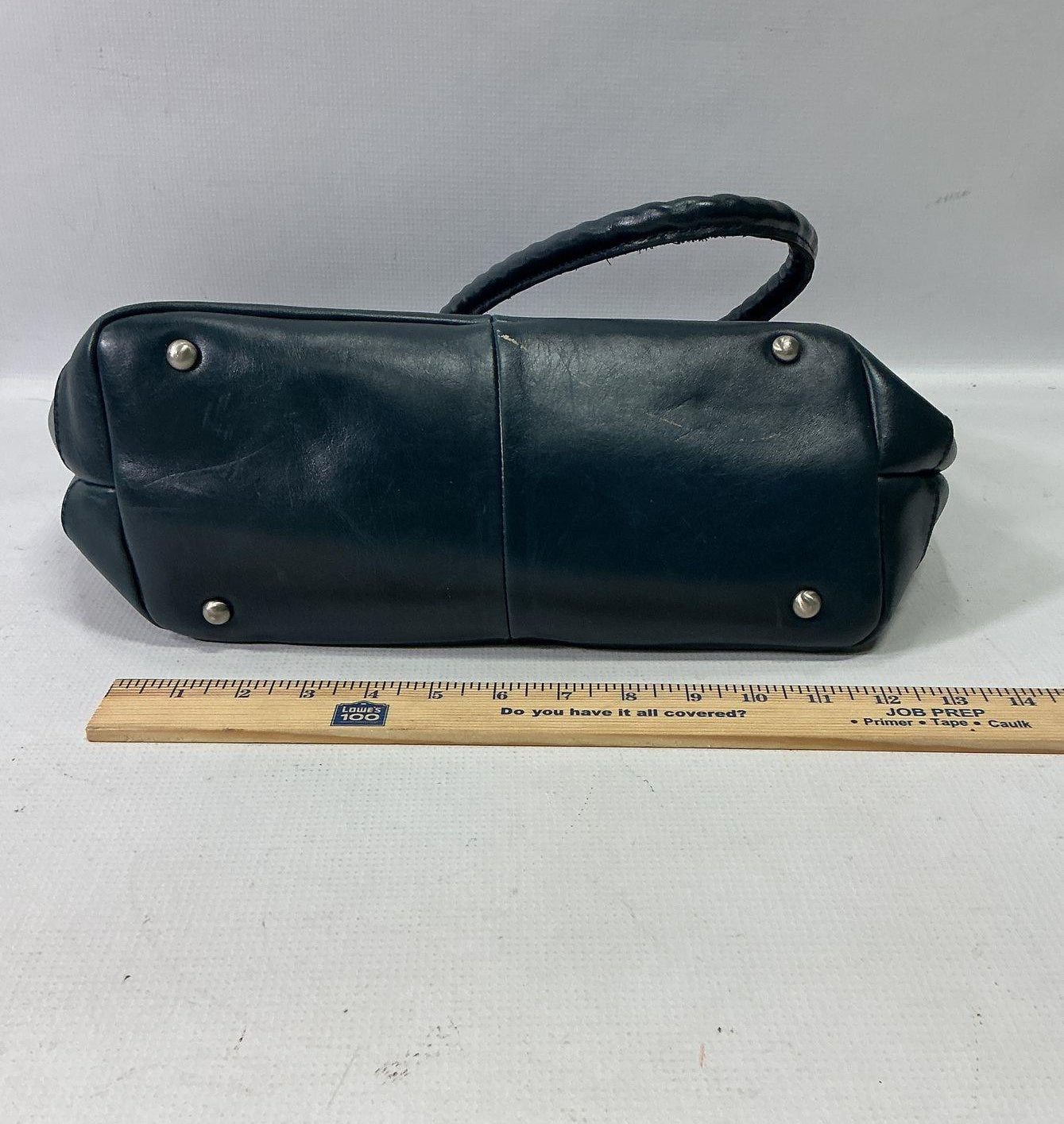 Patricia Nash Navy Blue Leather Tote Handbag