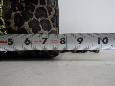 Steve Madden Leopard Print Satchel Crossbody Bag (7.5" x 6" x 5") [D354]