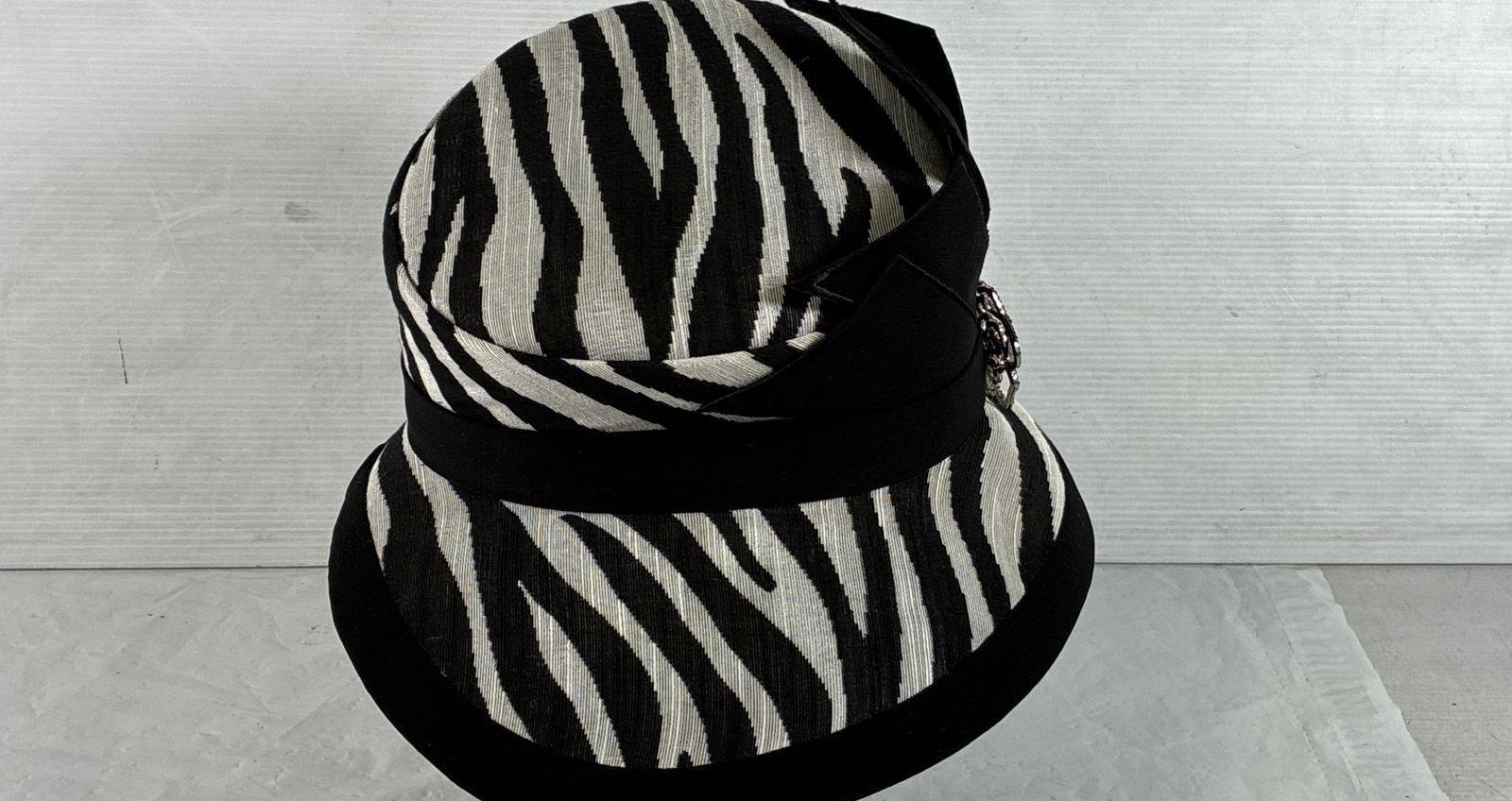 Donna Vinci Black White Wide Brim Lined Lightweight Classic Fedora Womens Hat