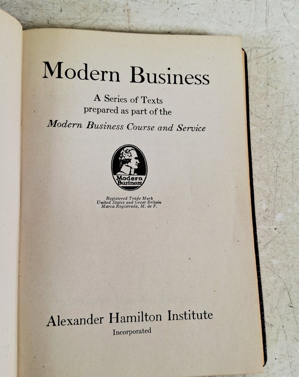 Modern Business 22 Volume Textbook Set Alexander Hamilton Institute