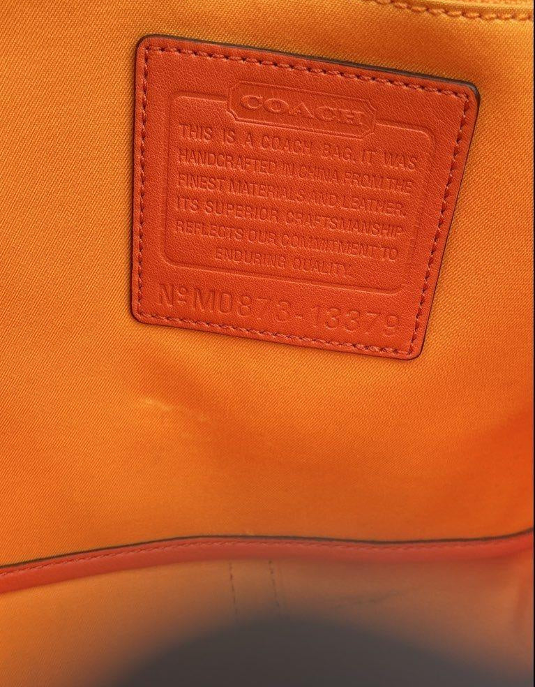 Coach Pink Orange Bonnie Cashin Illustration Canvas Tote Bag & Wallet Set COA