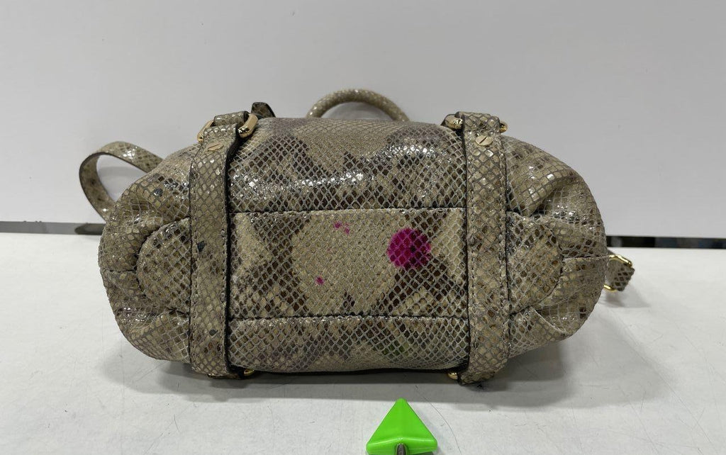 Michael Kors Python Print Satchel Bag with Shoulder Strap