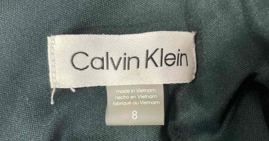 Calvin Klein Emerald Green Surplice Sheath Dress Size 8
