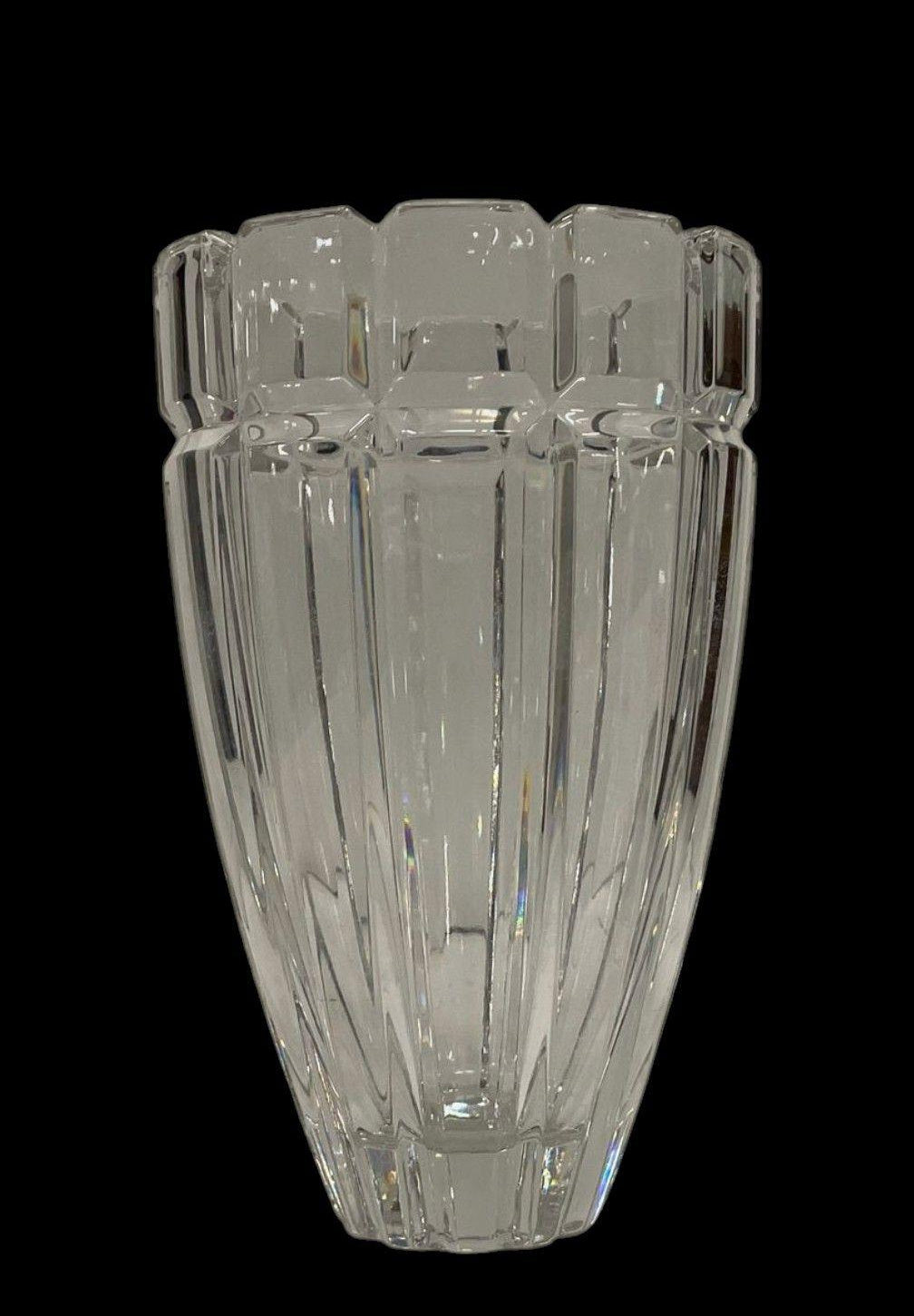 Mikasa Reflections Art Deco Crystal Vase