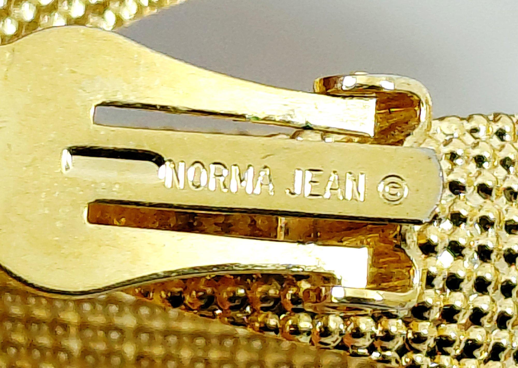 Norma Jean Gold Tone Textured Ribbon Clip On Statement Earrings
