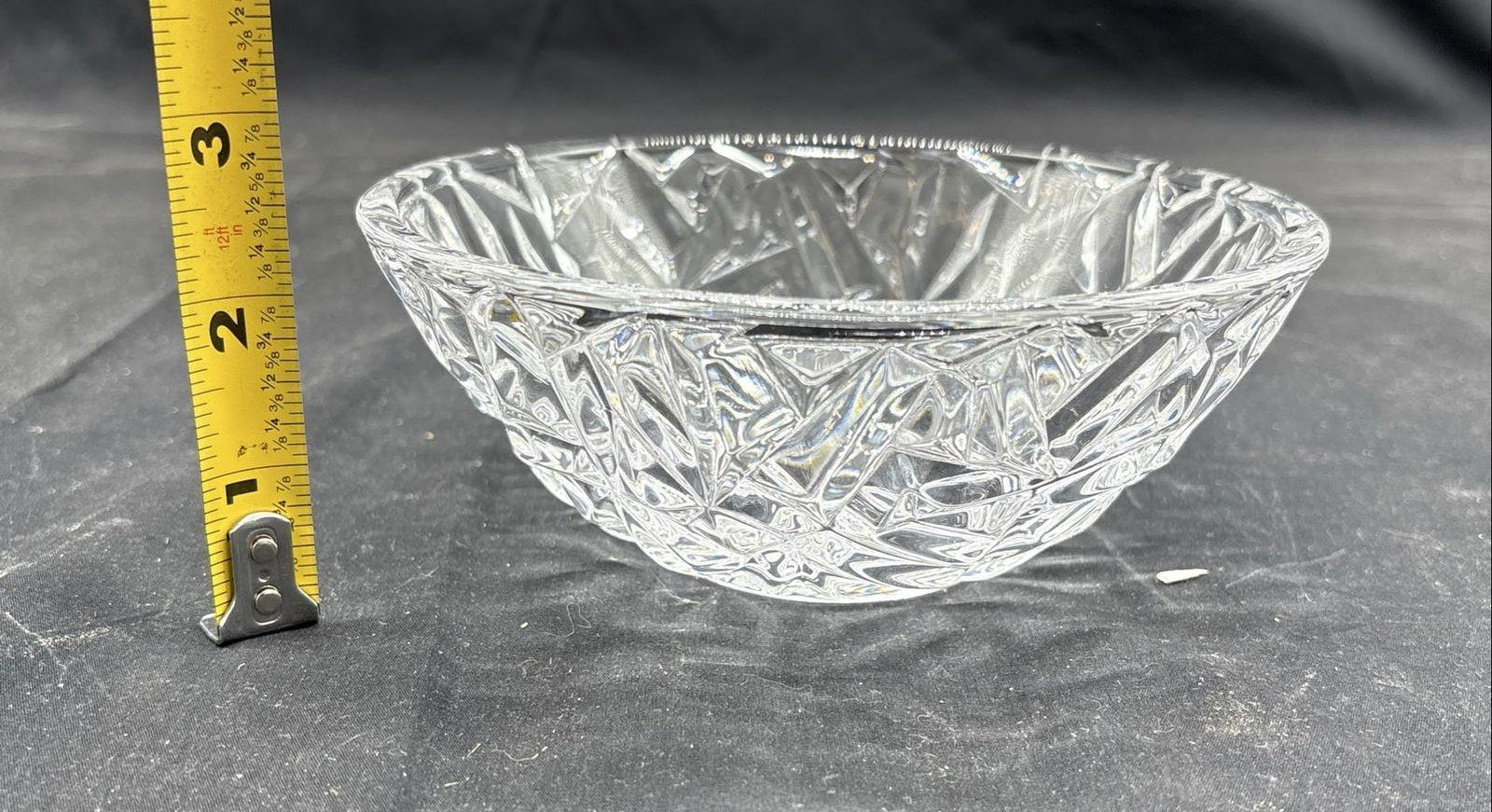 Tiffany & Co. Rock Cut Crystal Serving Bowl