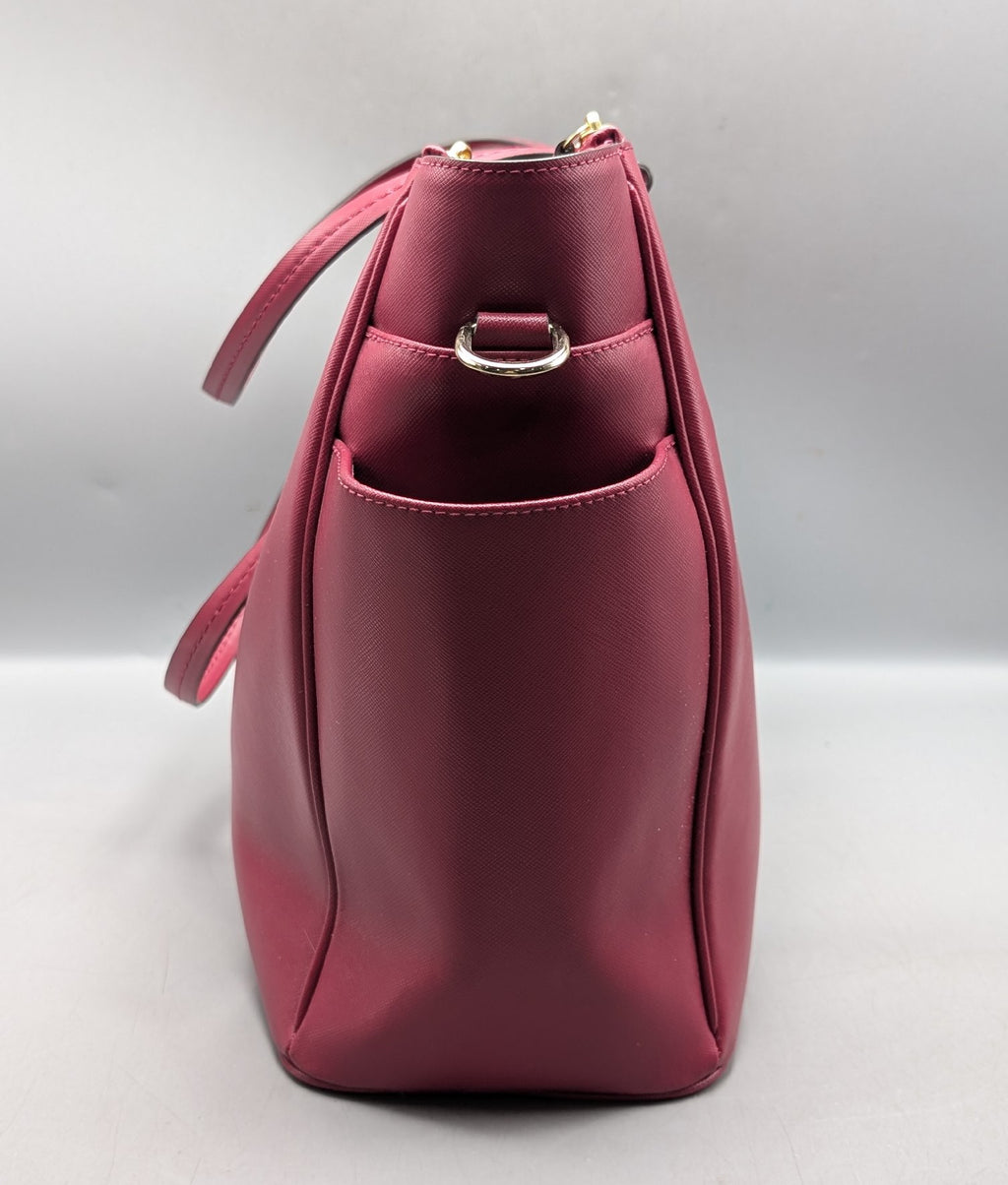 Authentic Coach Berry Crossgrain Leather Peyton Multifunction Diaper Bag