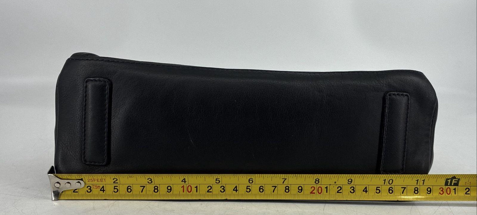 Radley London Black Leather Braided-Handle Shoulder Bag with Scottie Dog Charm